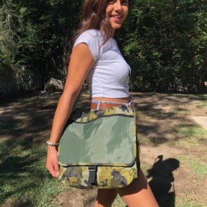 Camo Messenger bag Crossbody Book bag